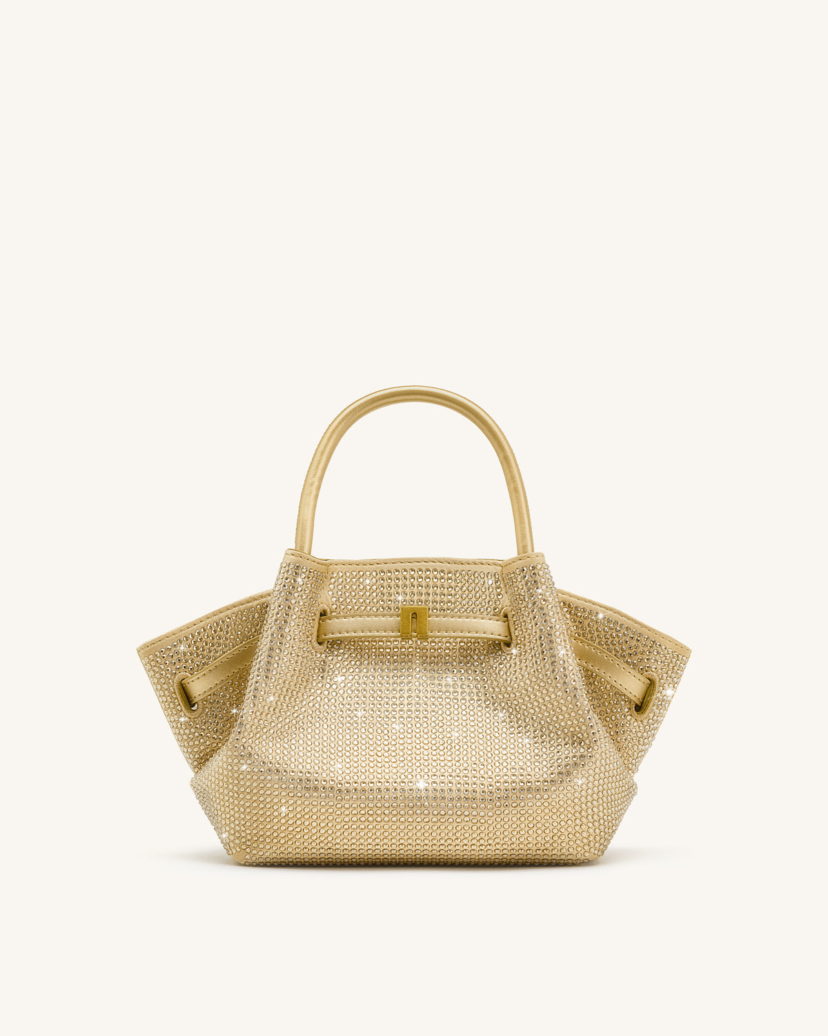 Hana Mini Artificial Crystal Tote Bag - Champagne
