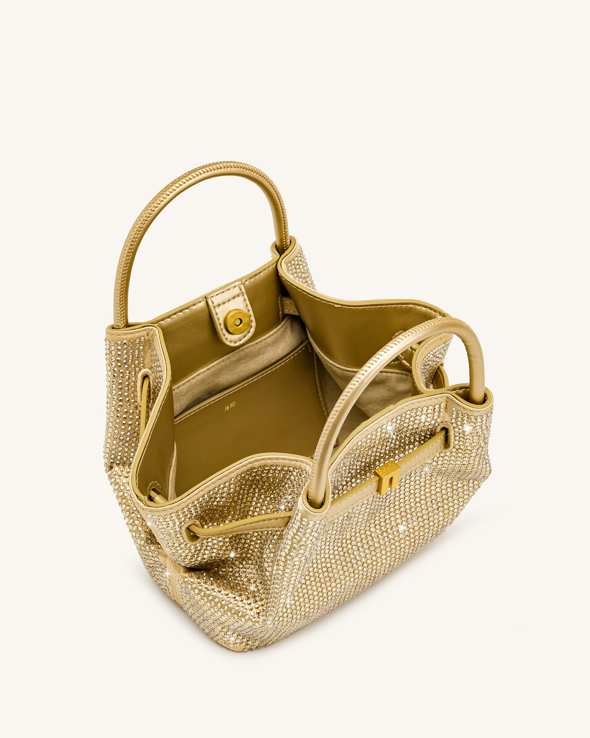 Hana Mini Artificial Crystal Tote Bag - Champagne
