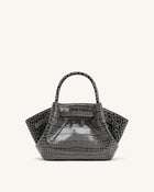 Hana Mini Tote Bag - Grey Croc