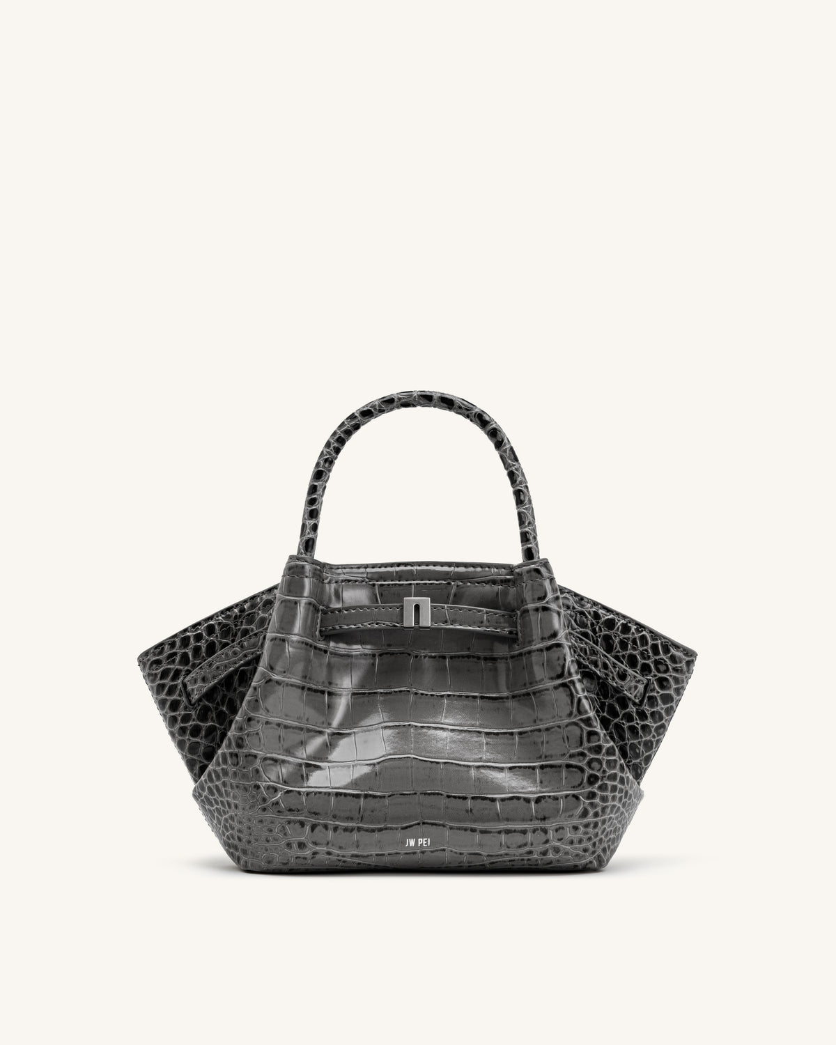 Hana Mini Tote Bag - Grey Croc
