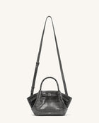 Hana Mini Tote Bag - Grey Croc