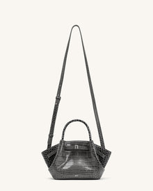Hana Mini Tote Bag - Grey Croc