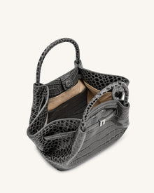 Hana Mini Tote Bag - Grey Croc
