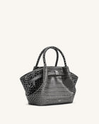 Hana Mini Tote Bag - Grey Croc