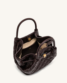 Hana Mini Tote Bag - Dark Chocolate Brown