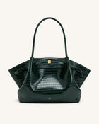Hana Large Tote Bag - Green Croc