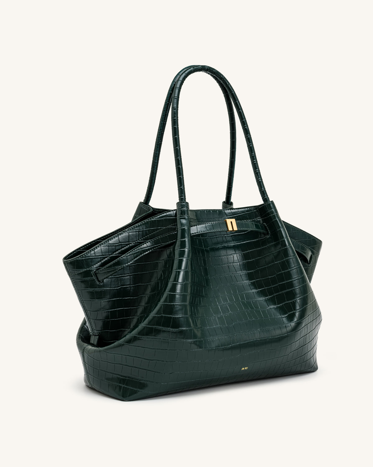 Hana Large Tote Bag - Green Croc