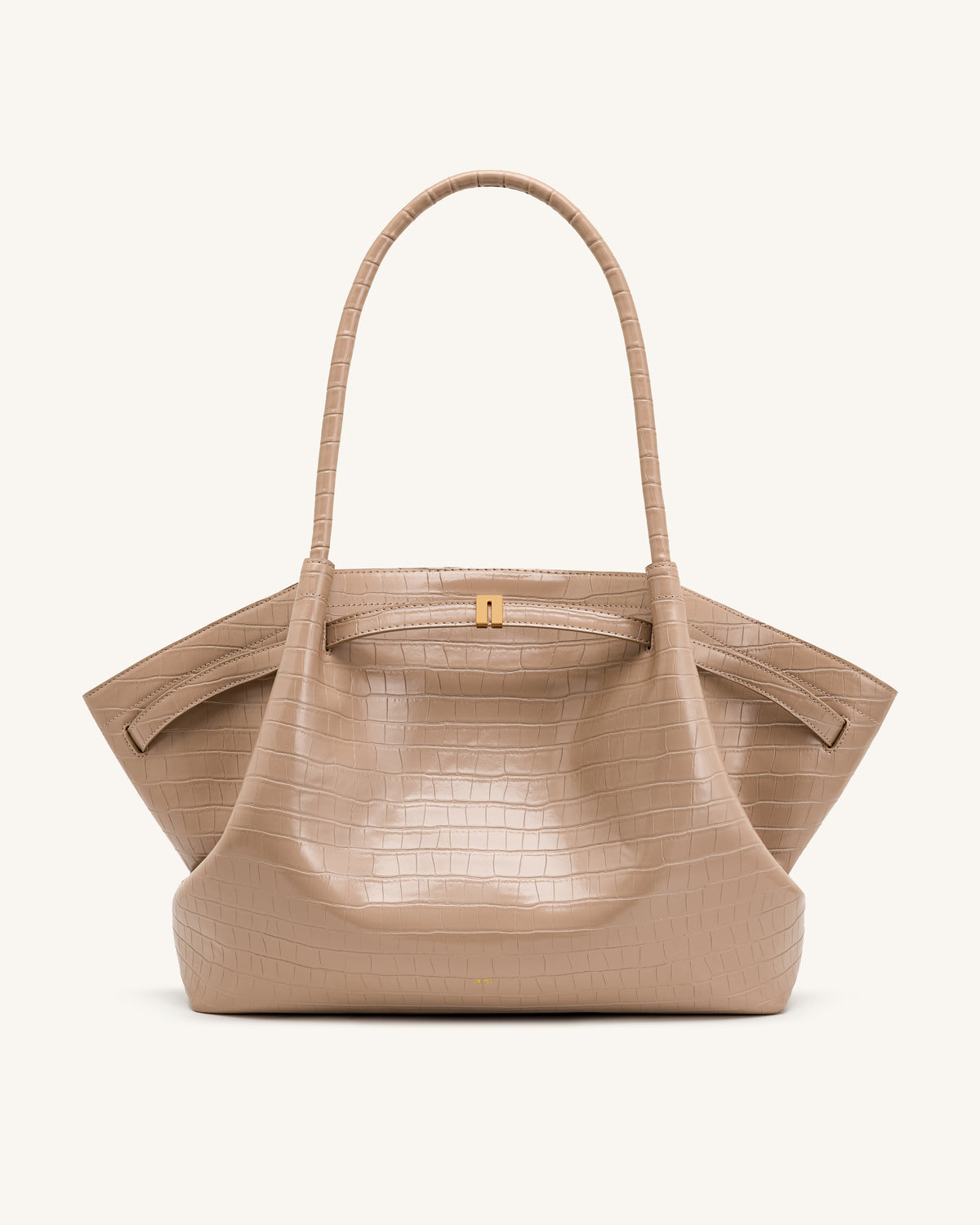 Hana Large Tote Bag - Elephant Grey Croc