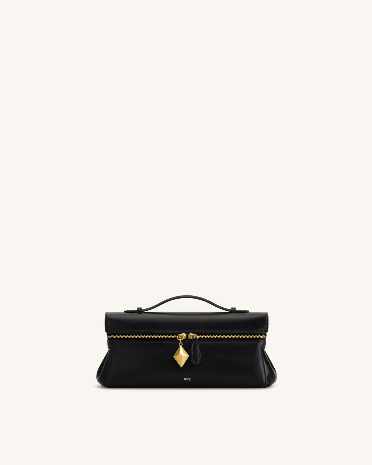 Thea East-West Top Handle Bag - Black