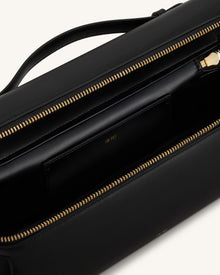 Thea East-West Top Handle Bag - Black