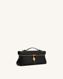 Thea East-West Top Handle Bag - Black