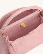 Carmen Top Handle Bag - Pink Croc