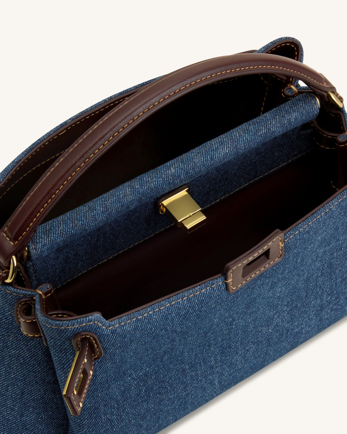 Carmen Top Handle Bag - Blue Denim