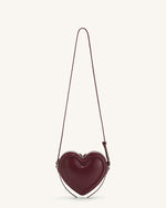 Arlene Heart Shaped Bag - Claret