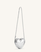 Arlene Heart Shaped Bag - Sliver