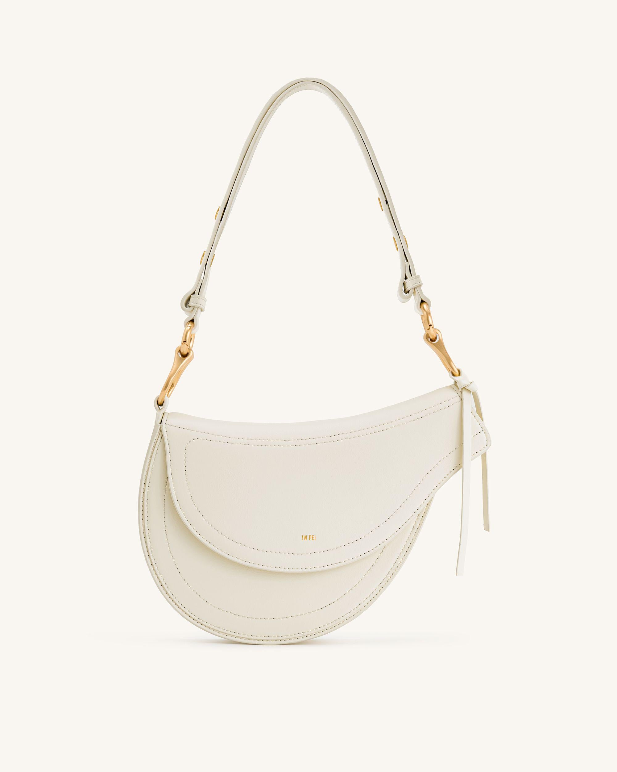 JW PEI：ASHLIE ショルダーバッグ ロゴ 無地 アシメトリ Ashlie Crossbody Bag - Brown | JW PEI