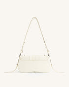 Joy Crushed Shoulder Bag - White