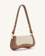 Joy Shoulder Bag - Brown Canvas