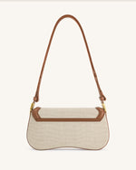 Joy Shoulder Bag - Brown Canvas