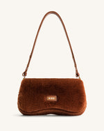 Joy Faux Fur Shoulder Bag - Caramel