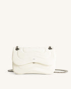 Tina Quilted Chain Crossbody - Ivory