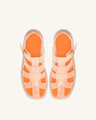 Piper Platform Sandal - Beige & Orange