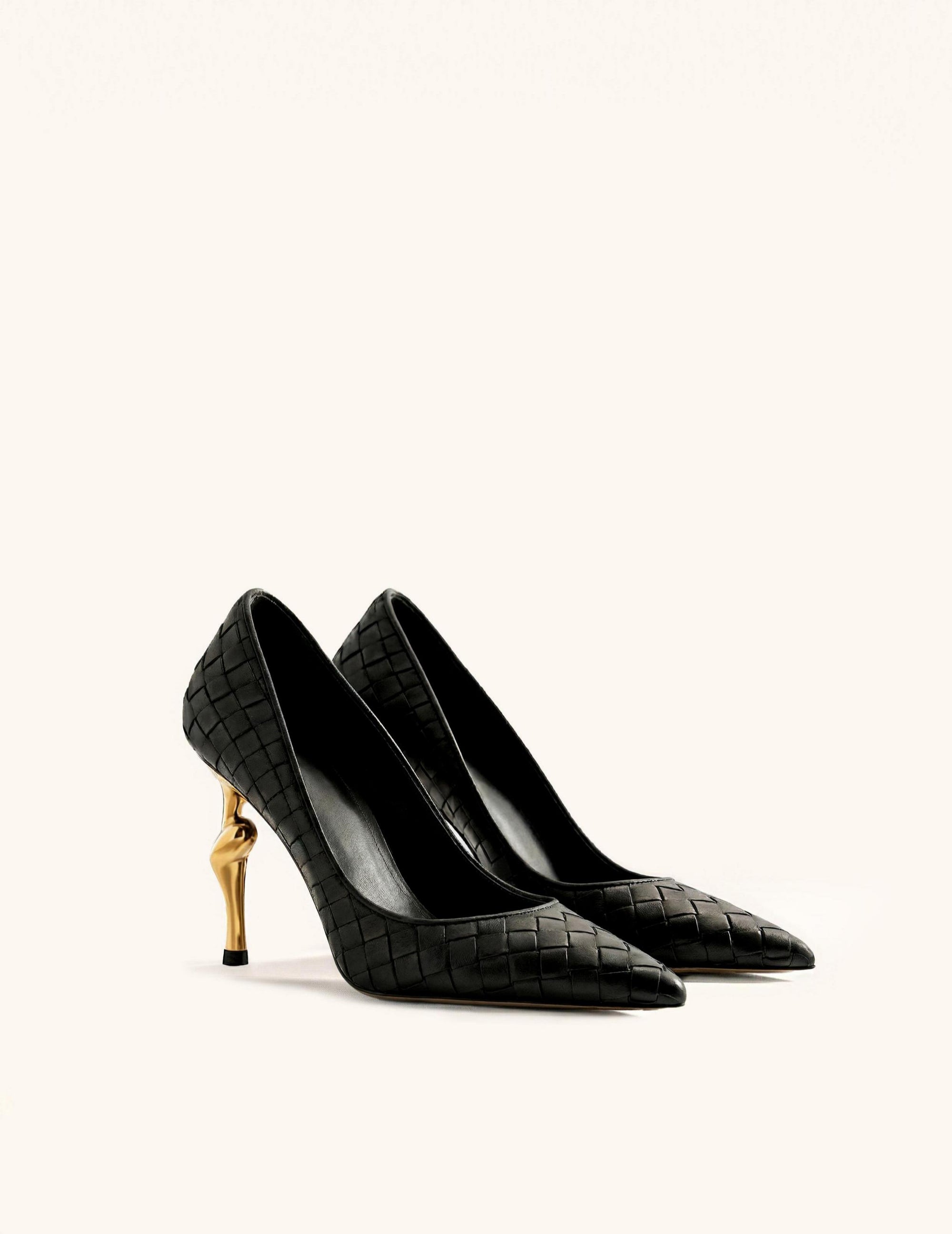 Hazel Woven Heels - Black