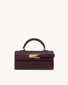 Keyla Top Handle Bag - Deep Burgundy