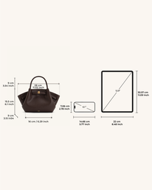 Hana Mini Tote Bag - Dark Brown