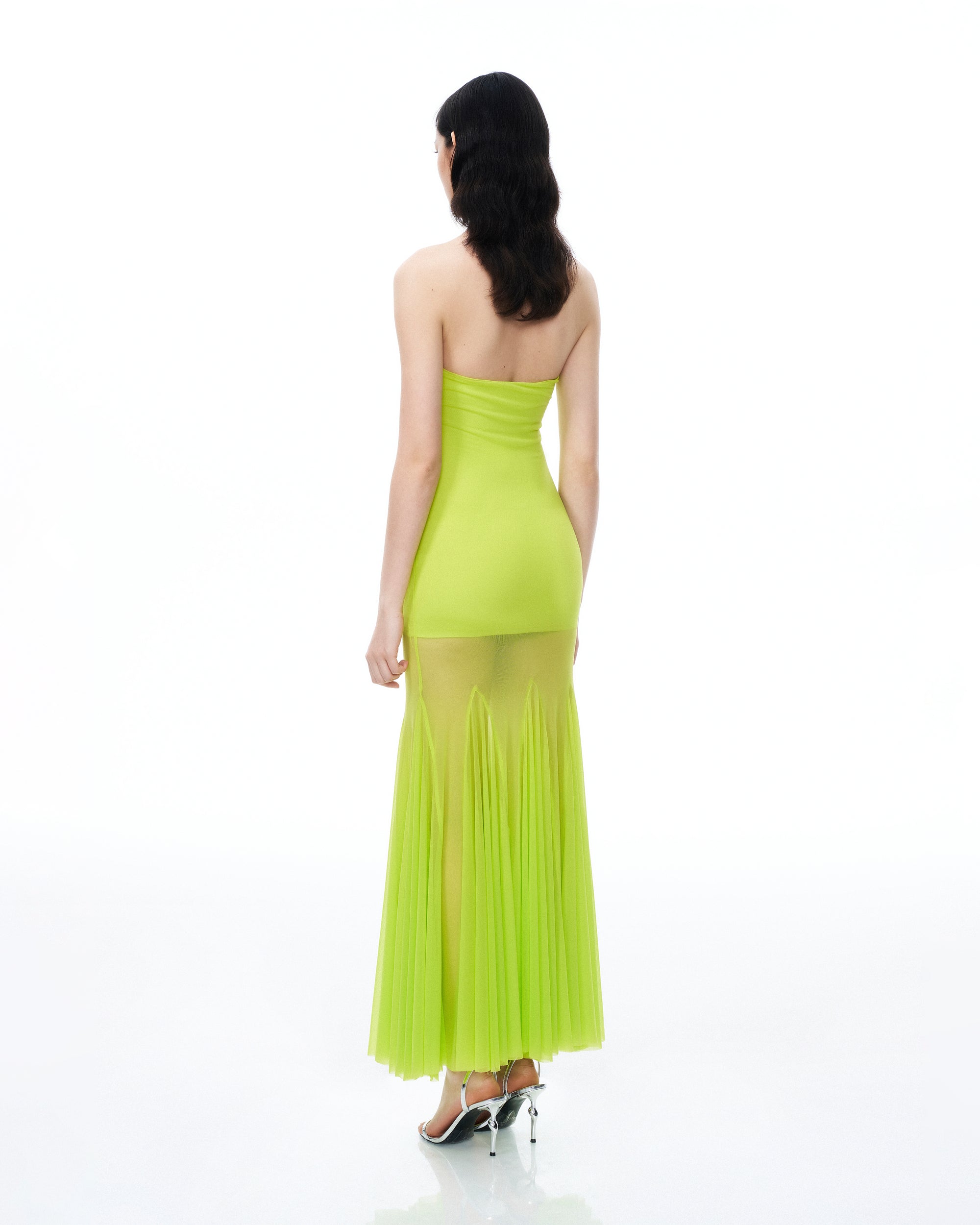 Thalassa Mesh Dress - Lime Green