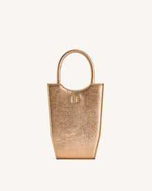 FEI Metallic Phone Bag - Ancient Gold Lizard