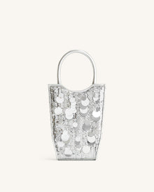 FEI Metallic Sequin Phone Bag - Silver