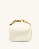 Jenny Human-shaped Handle Handbag - White