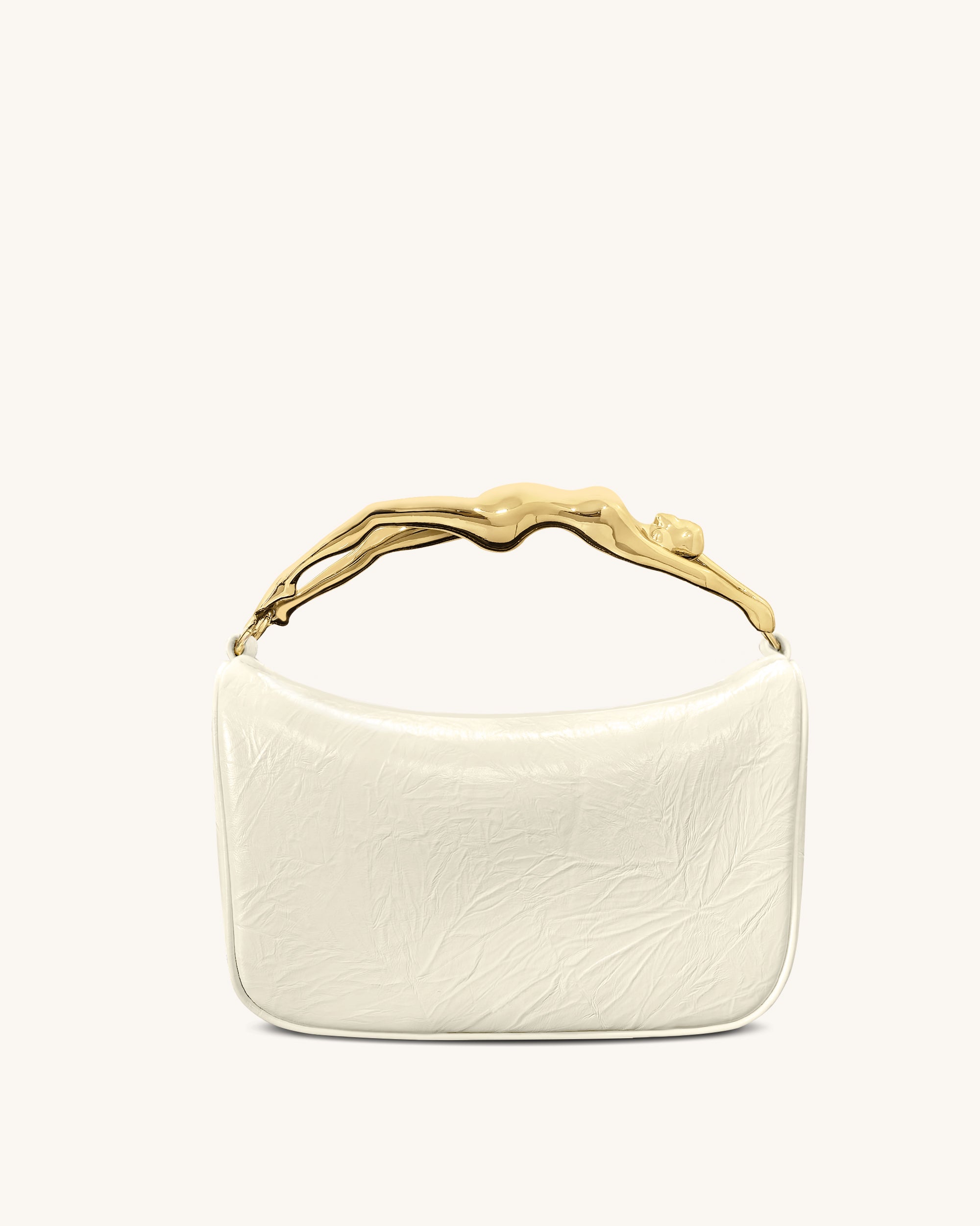 Jenny Human-shaped Handle Handbag - White