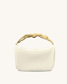 Jenny Human-shaped Handle Handbag - White