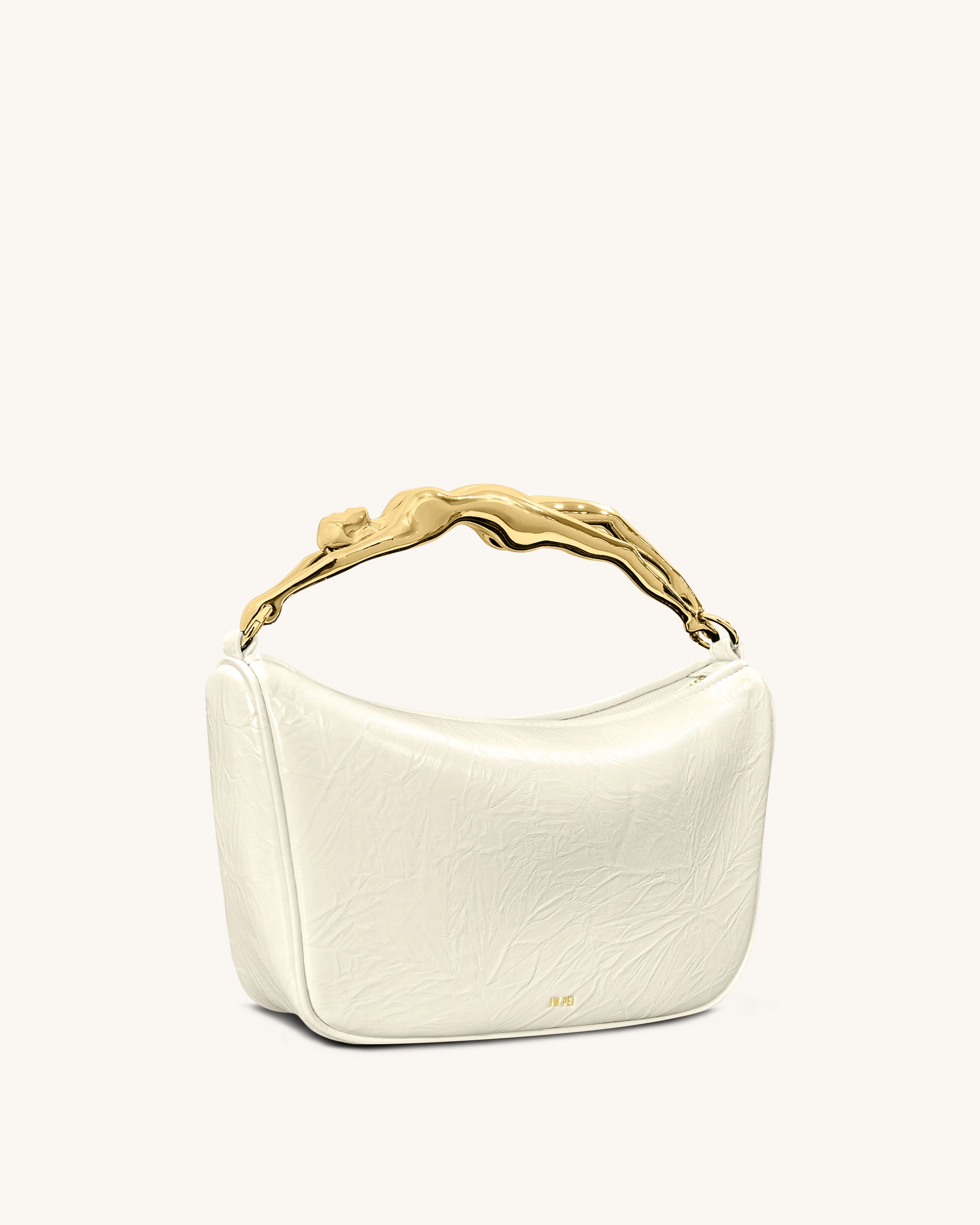 Jenny Human-shaped Handle Handbag - White
