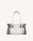 Yara Shoulder Bag - White Croc