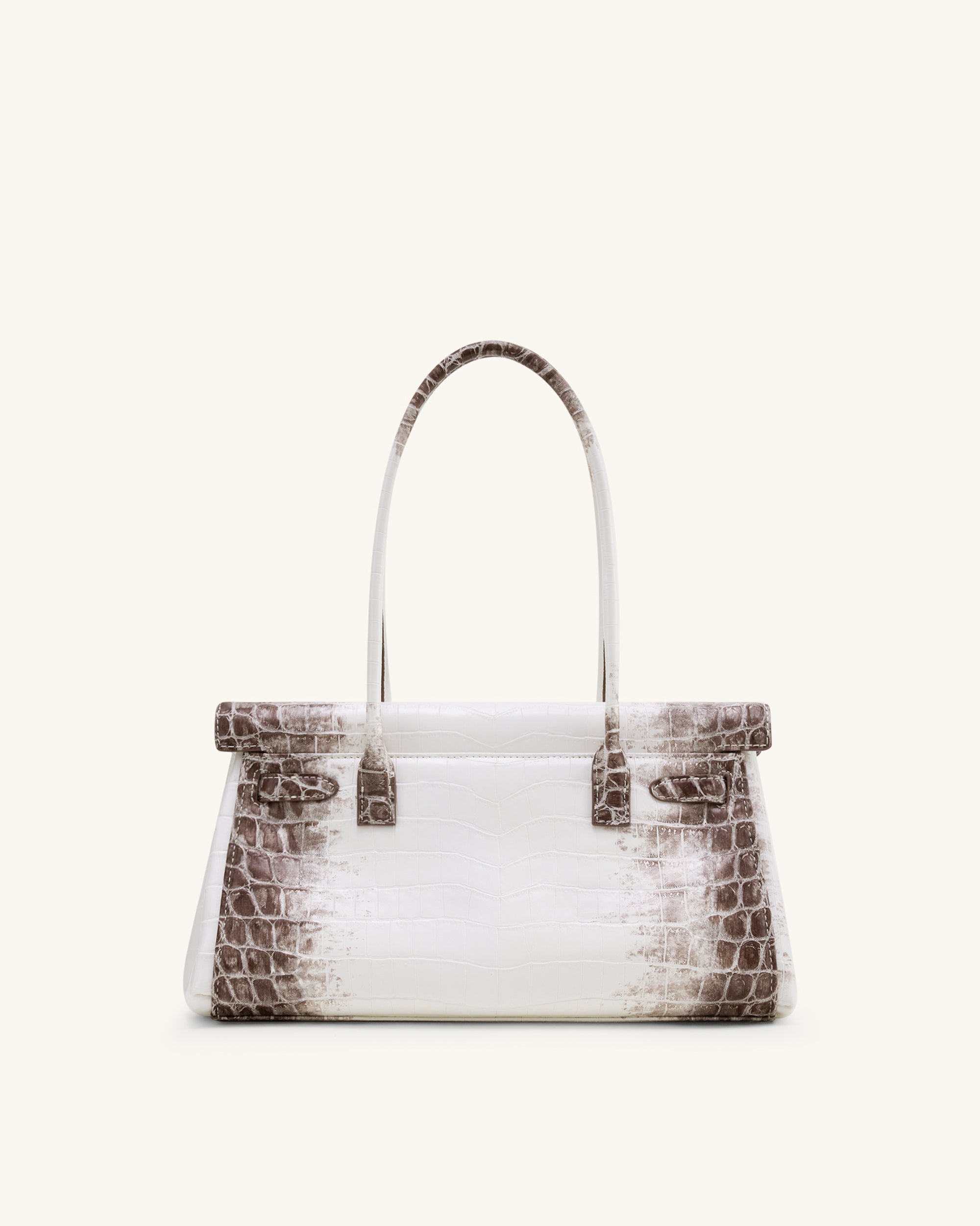 Yara Shoulder Bag - White Croc