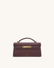 Noor Top Handle Bag - Reddish Brown