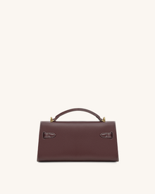 Noor Top Handle Bag - Reddish Brown