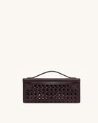 Bria Structured Top Handle Bag - Dark Red