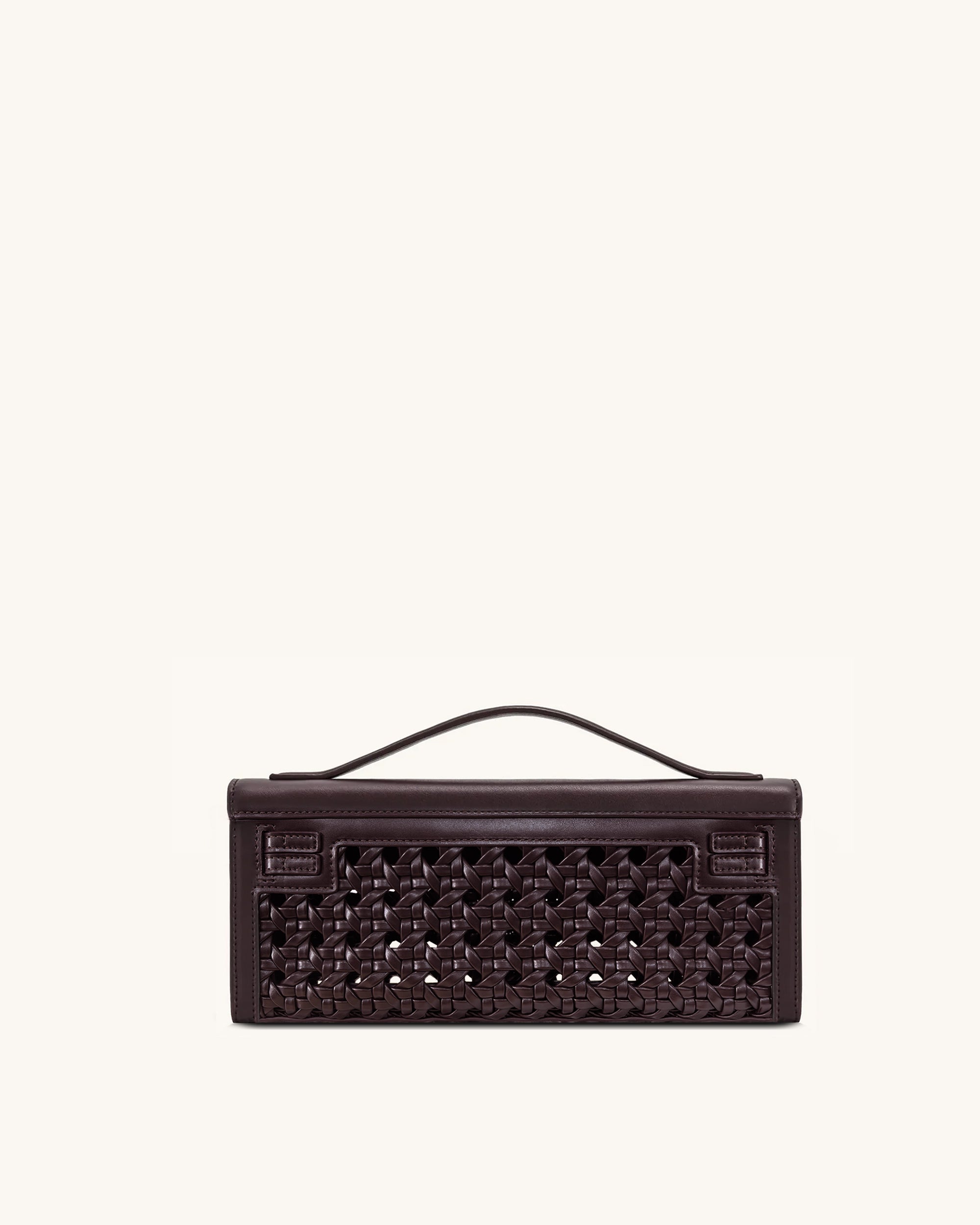 Bria Structured Top Handle Bag - Dark Red