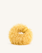 Abacus Faux Fur Mini Top Handle Bag - Yellow