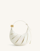 Jana Hollow Out Shoulder Bag - White