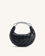 Orla Weave Handbag - Black