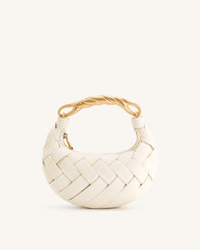 Orla Weave Handbag - White