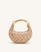 Orla Weave Handbag - Almond