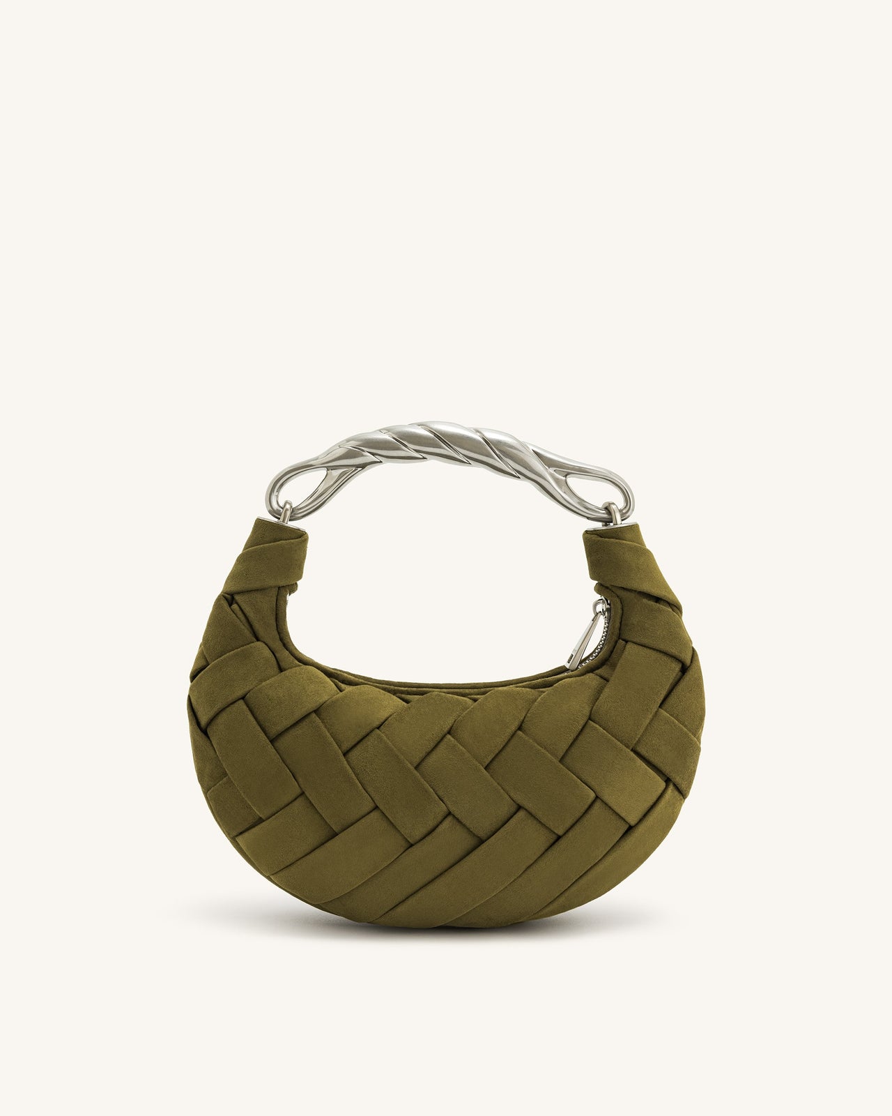 Orla Weave Handbag - Dark Olive