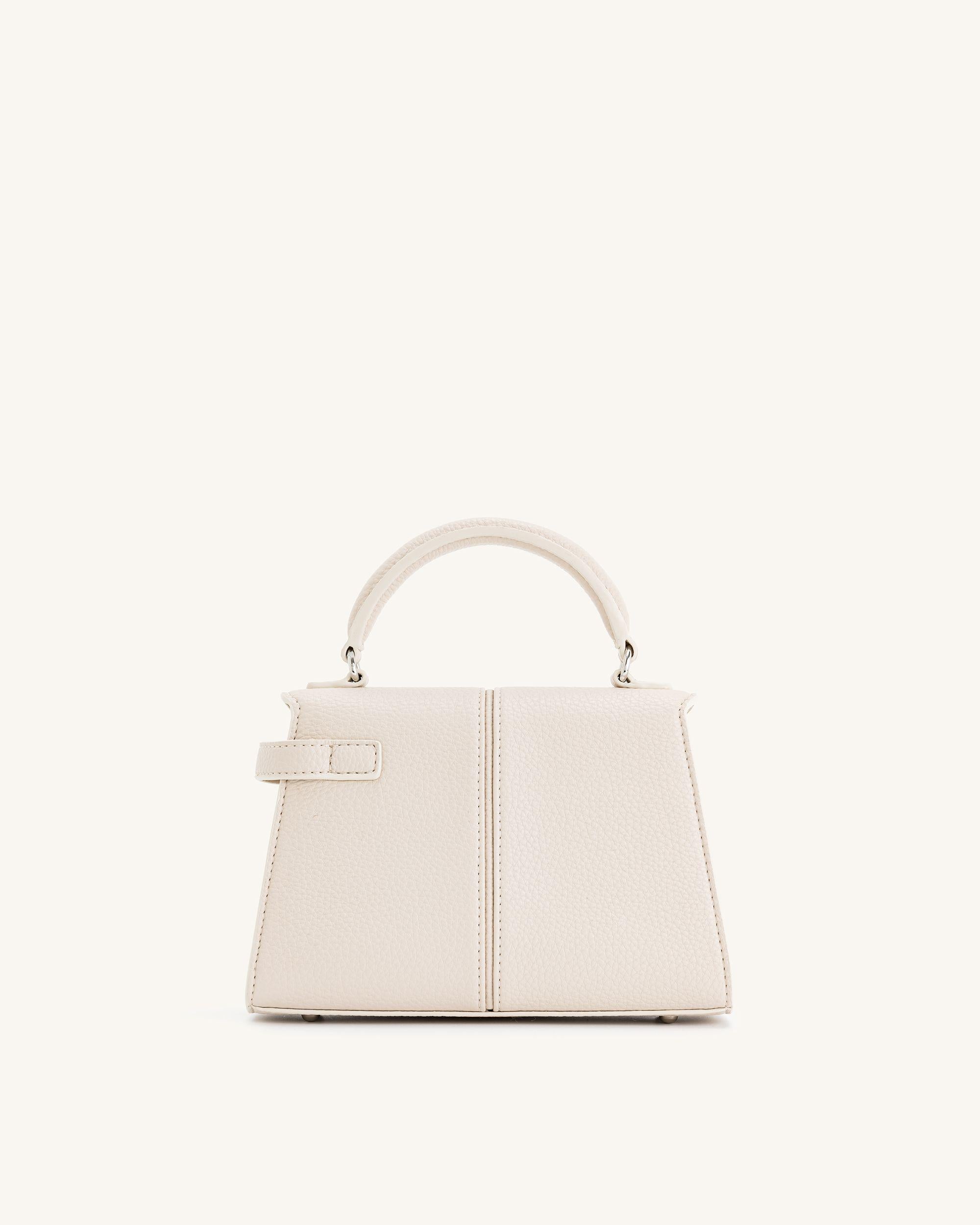 Elise Top Handle Bag - White