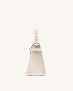 Elise Large Top Handle Bag - White